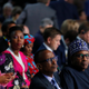 Rwanda president Paul Kagame (L) and Nigeria president Muhammadu Buhari (R) at the Russia-Africa Summit in Sochi